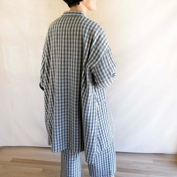 Ichi Antiquitès wool gingham coat - Picture 4 of 9